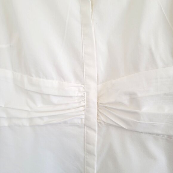 VTG Covington White Long Sleeved Button Up Cotton Dress Shirt XL EUC  Cute! - Picture 3 of 6